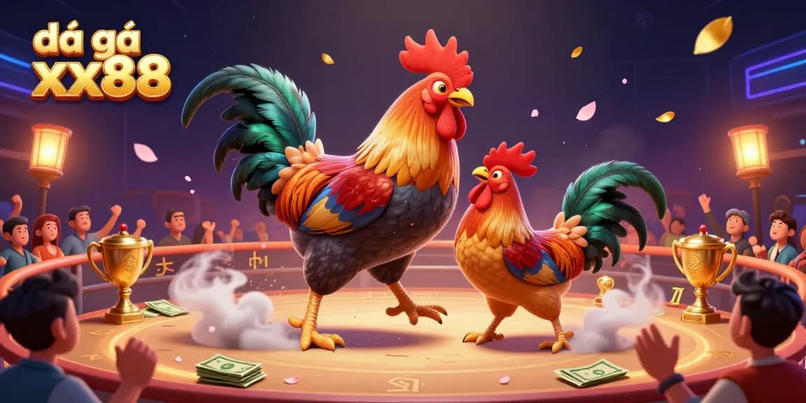 Experience thrilling action at đá gà xx88 with vibrant fighting rooster battles, intense atmosphere, and betting excitement.