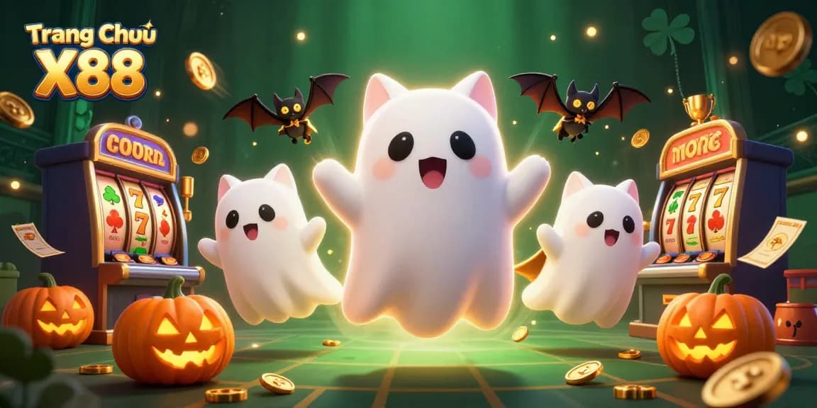 Engage in thrilling gameplay as Trang Chủ X88 features a captivating ghost cat in a haunted casino adventure!