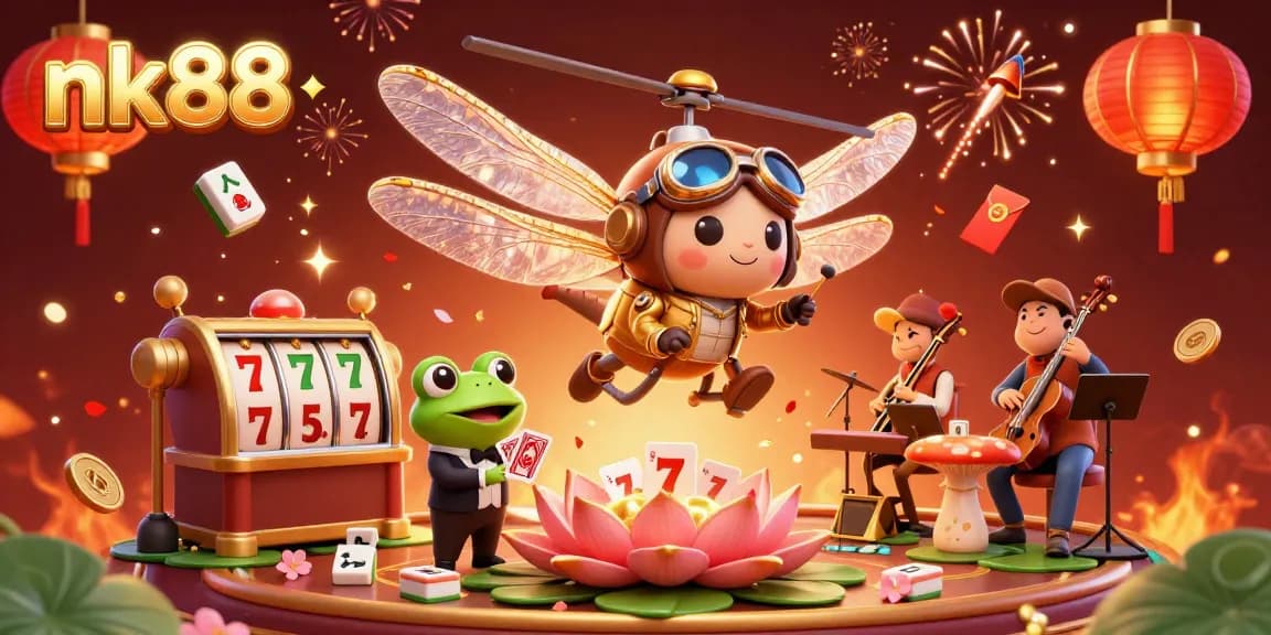 Experience nk88 with an engaging casino scene featuring dynamic gameplay elements and vivid characters.