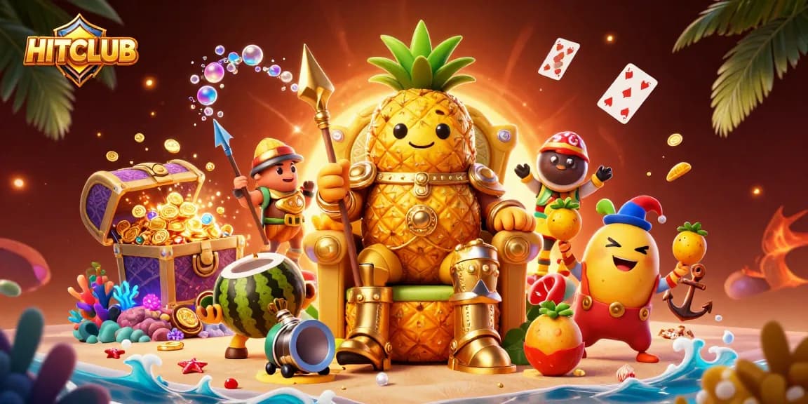 HITCLUB presents vibrant action in a 3D casino scene featuring unique characters and thrilling game elements.