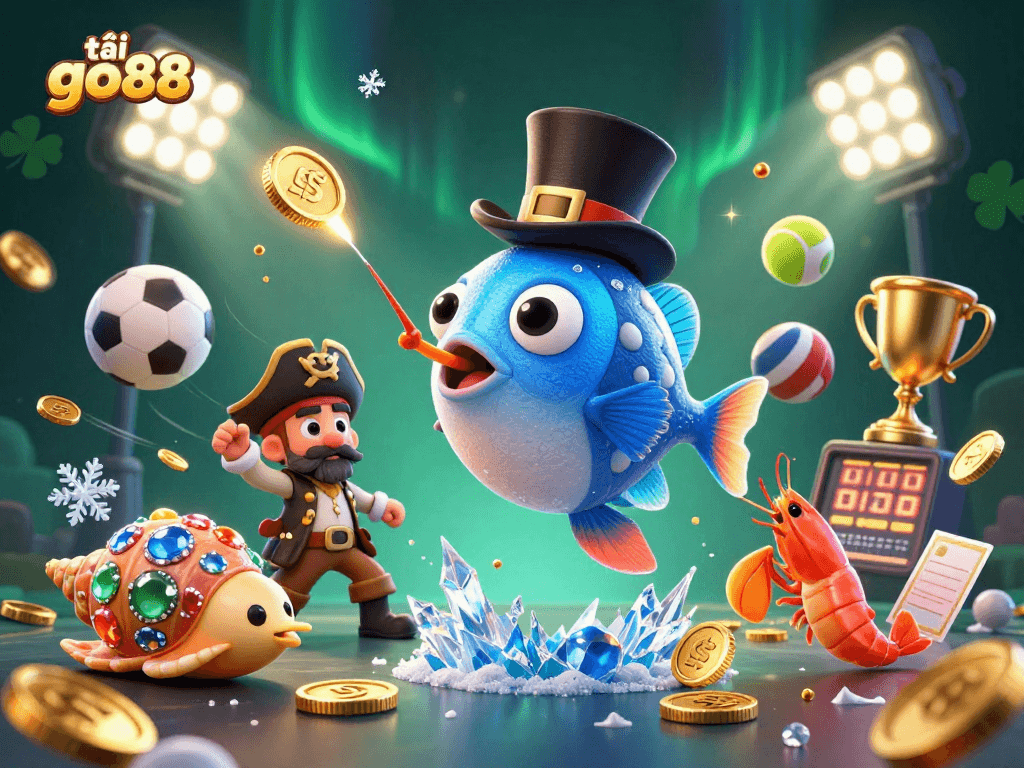 Bet on exciting wins with tải go88 in a vibrant 3D casino scene featuring unique characters.