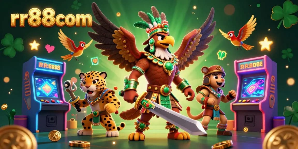 Experience the excitement at rr88com with dynamic characters and vibrant casino elements.