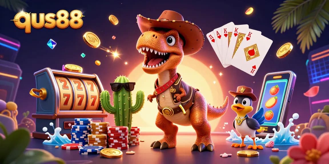 Engage with qs88's vibrant casino scene featuring lively characters and exciting gaming elements.