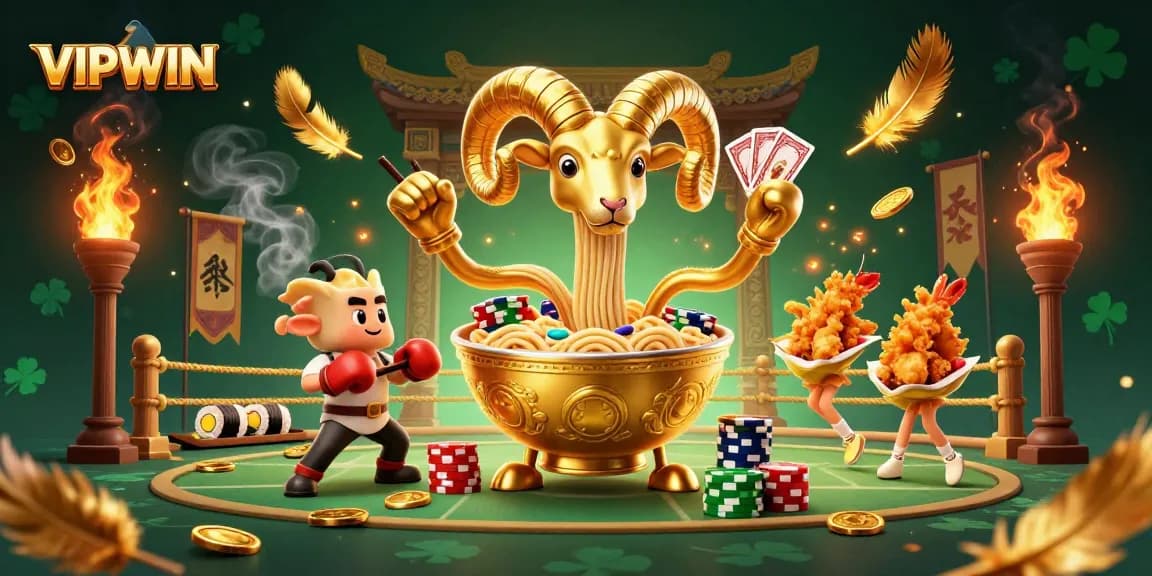 Engage in thrilling gameplay at VIPWIN with animated characters and dynamic casino elements.
