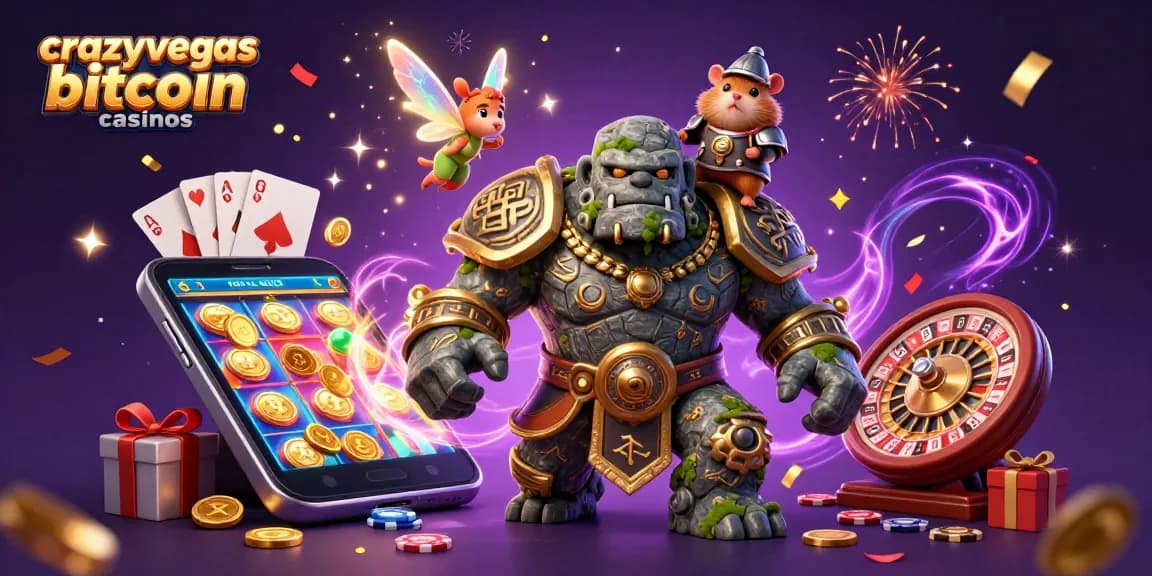 Experience the magic of crazyvegas bitcoin casinos with vibrant characters and exciting gaming elements.