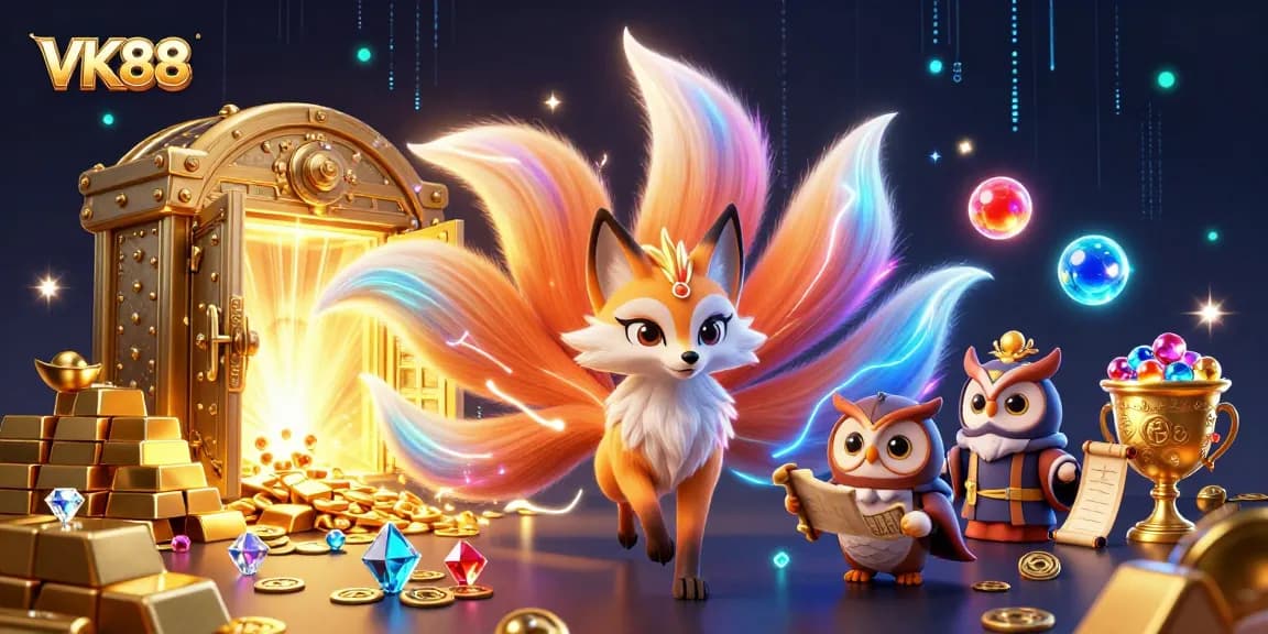 Experience dynamic thrills at VK88 with vibrant gambling elements and enchanting characters.
