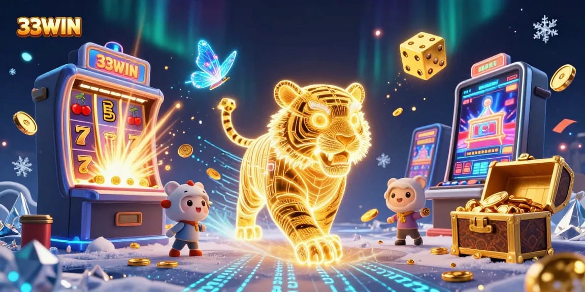 Experience jackpot thrills and top-notch gaming at 33WIN with vibrant casino visuals.