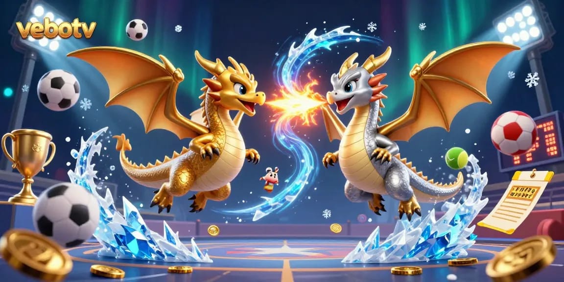 Experience exciting betting with vebotv in this dynamic sports and gaming illustration.