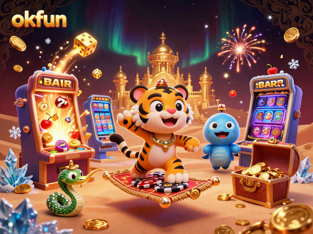 Win big at okfun with an exciting casino adventure featuring vibrant characters and dynamic game elements.