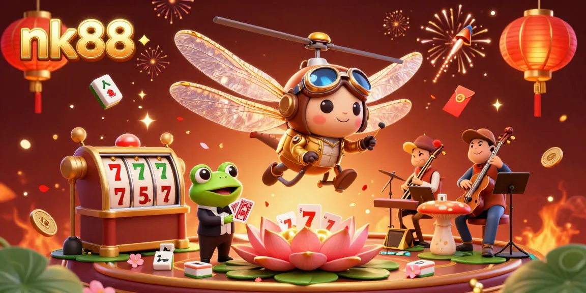 Experience nk88 with an engaging casino scene featuring dynamic gameplay elements and vivid characters.