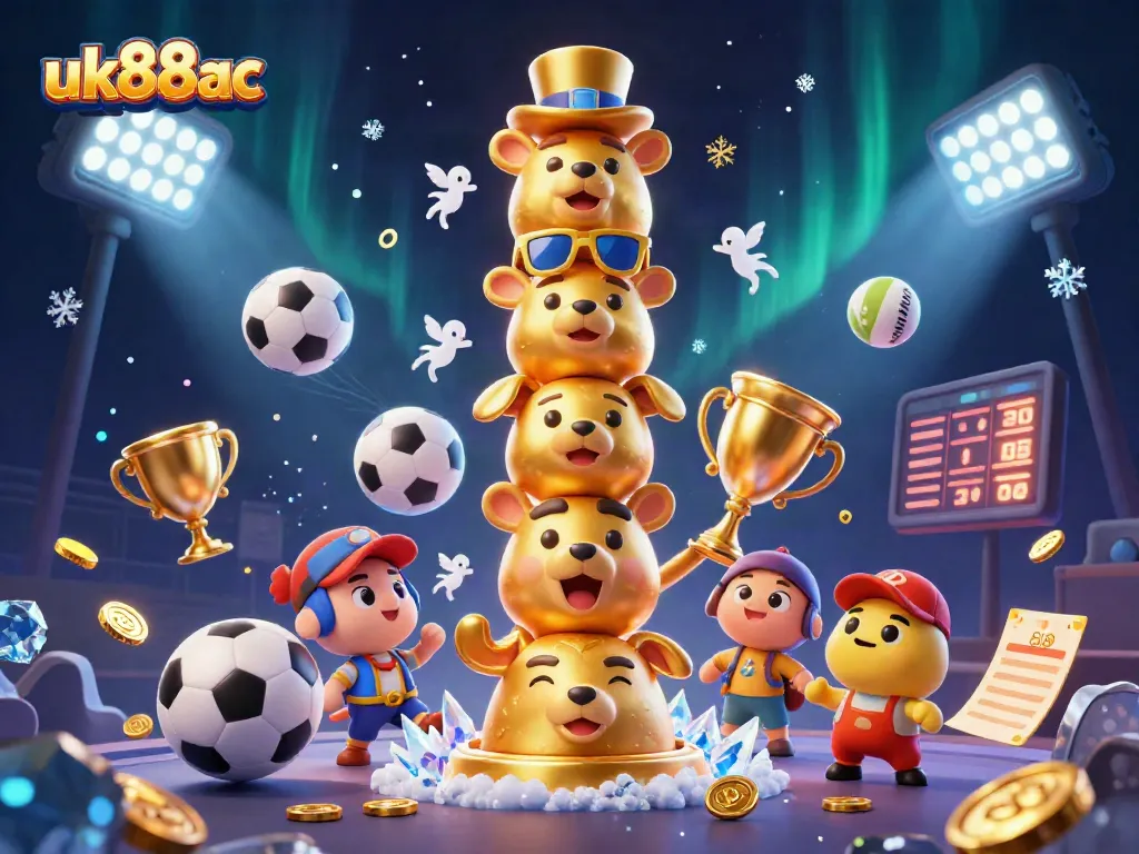 Bet on exciting games like slots and sports with uk88ac in this vibrant casino illustration.