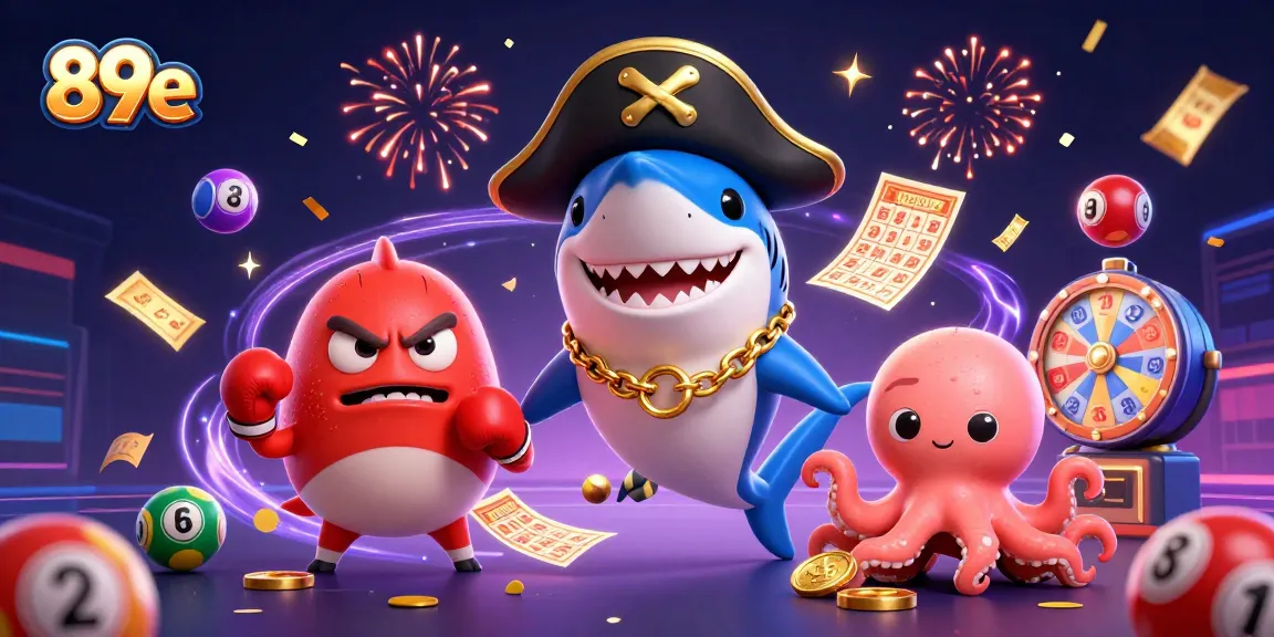 Join the excitement at 89e with vibrant characters and dynamic gaming elements in a colorful casino scene.