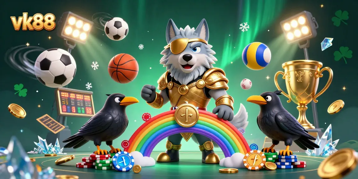 Experience thrilling gameplay at vk88 with Odin and his ravens in a vibrant casino world.