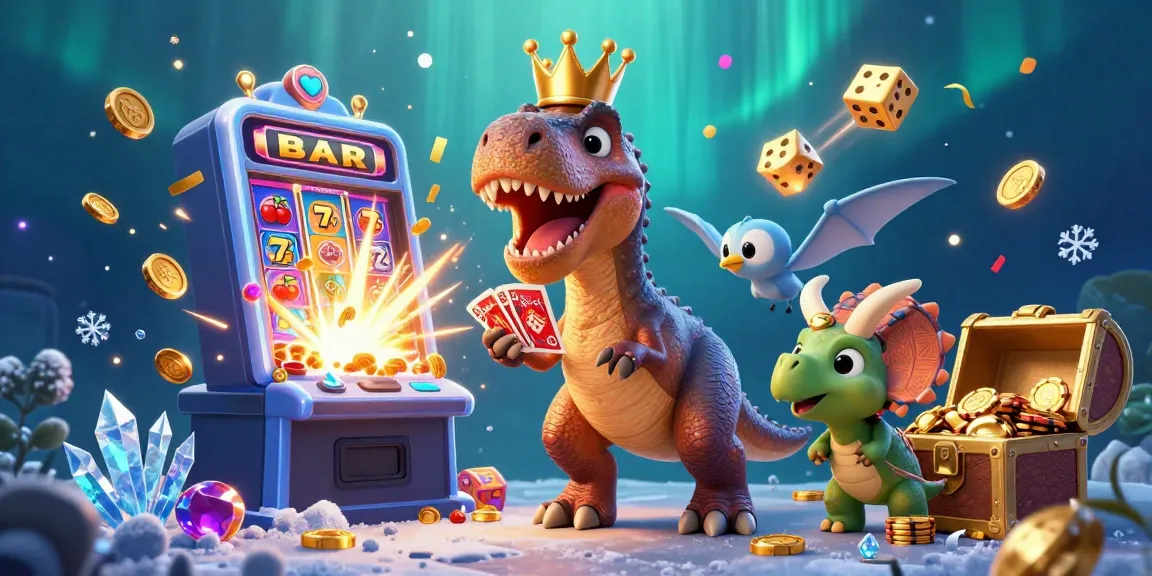 Spin the reels at 11WIN with a fun T-Rex, vibrant slots, and thrilling casino action.