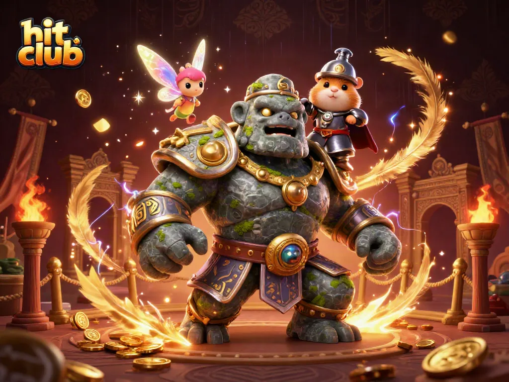 Experience thrilling action at hit club with vibrant casino characters and elements in a dynamic scene.