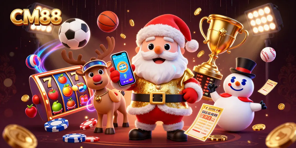 Experience endless excitement with CM88's jackpot slots in a vibrant casino scene.