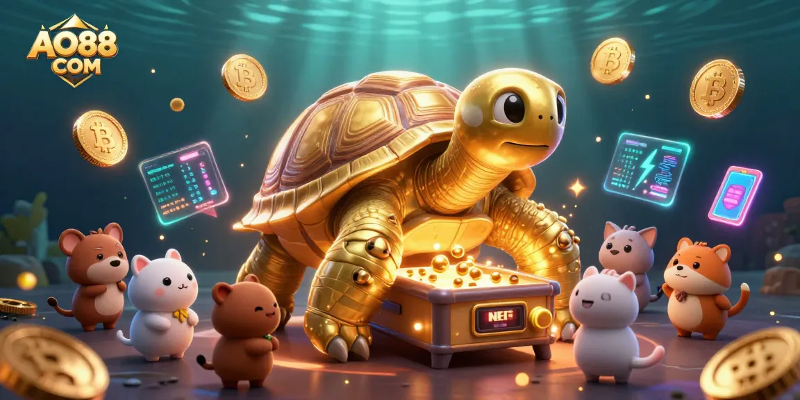 Engage with AO88 COM's exciting gaming experience featuring a colossal tortoise pinball machine.