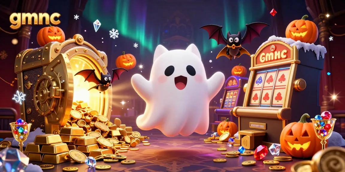 Join the ghost cat and vampire bat in the gmnc haunted casino, enchanting gameplay awaits!