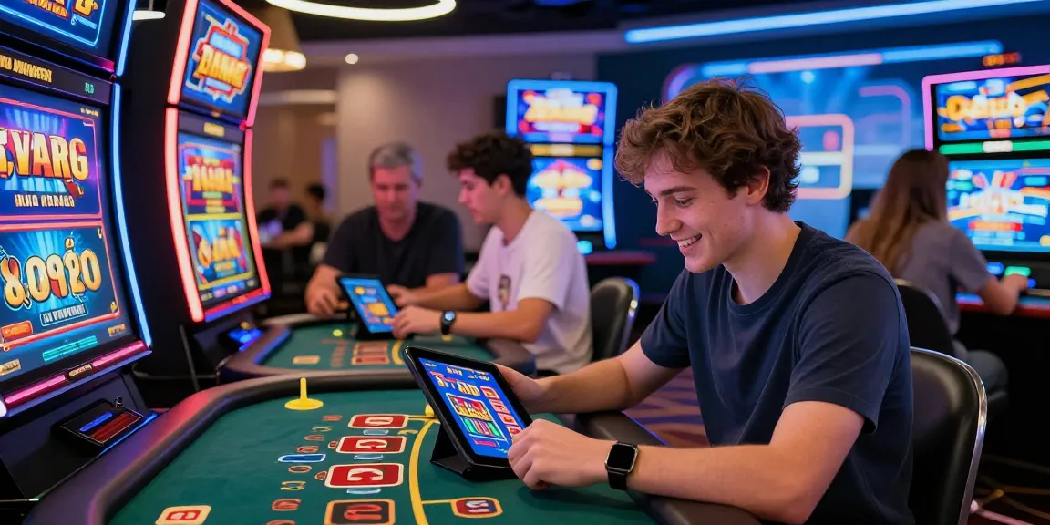 Exciting online gaming experience at bl555 with diverse players engaged in live dealer games and slots.