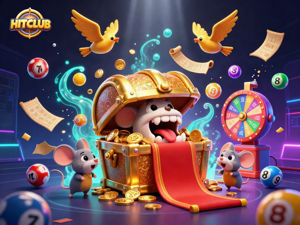 Immerse in HITCLUB's colorful gaming adventure with vibrant lottery elements and thrilling prizes.