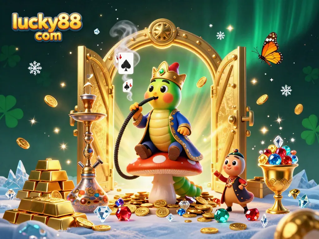 Win big with lucky88 com surrounded by dazzling treasures in an exciting 3D casino scene.