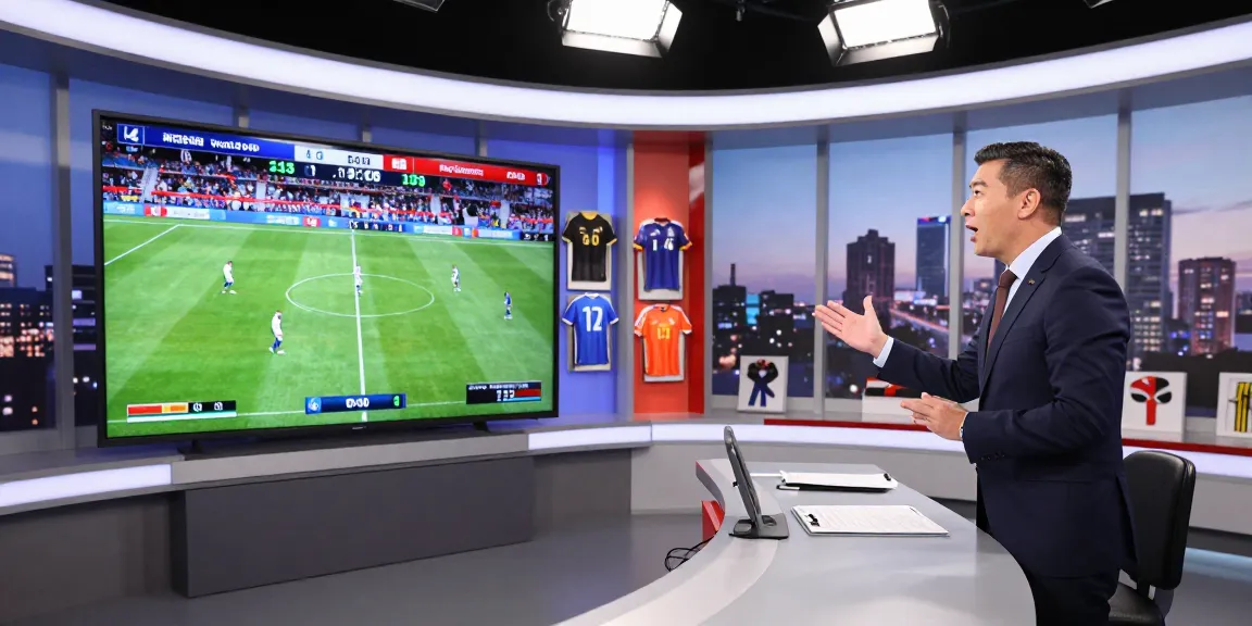 Bongdata soccer analysis in a modern studio showcasing match statistics and strategies.