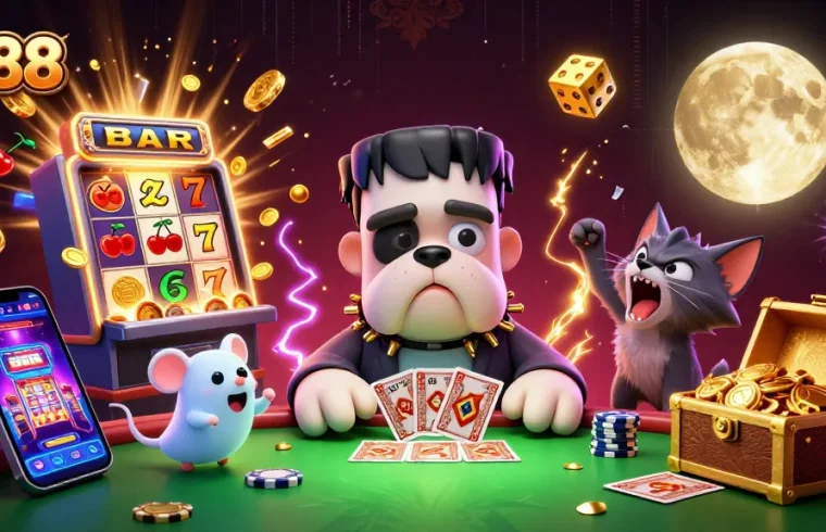Play exciting casino games with z188 featuring unique characters and vibrant animations.