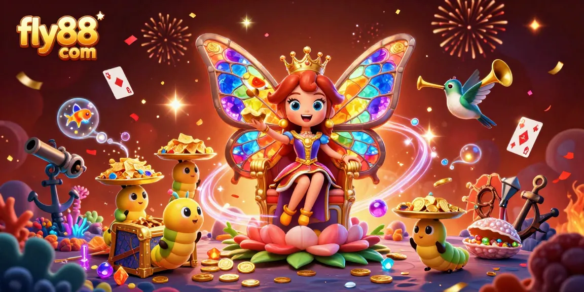 Experience the dynamic joy of gaming at fly88 com with vibrant characters and exciting casino elements.