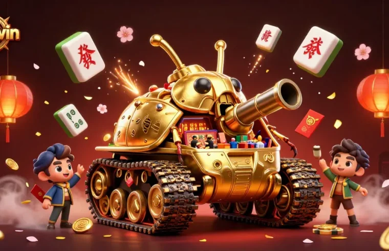 Engage in thrilling gameplay with Sunwin in a vibrant casino scene showcasing dynamic elements and golden thrills.