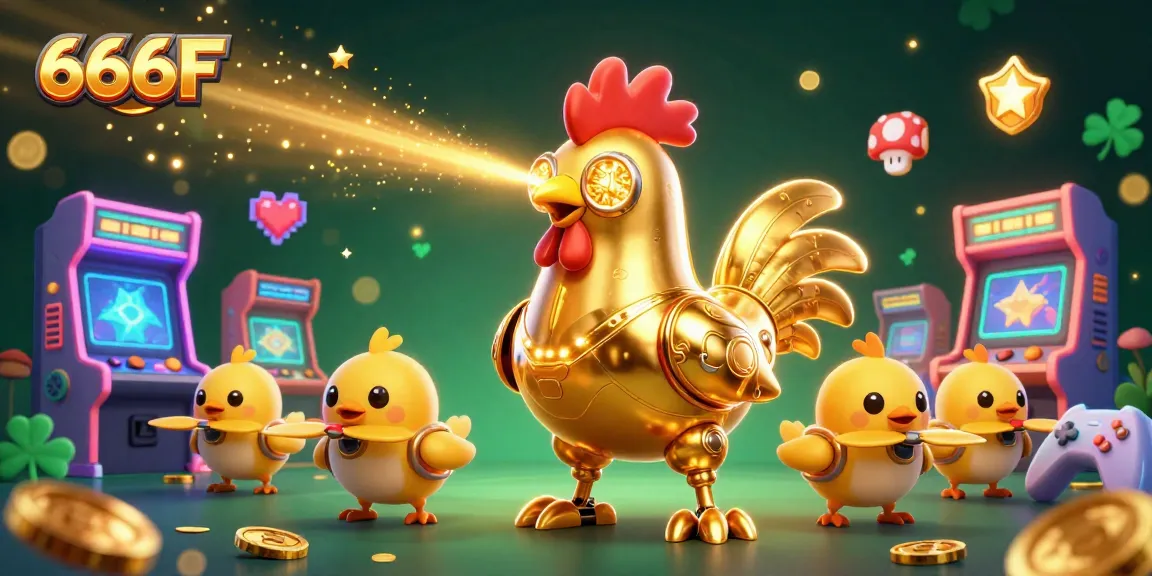 Experience 666F gaming with vibrant 3D characters and casino elements, captivating audiences.