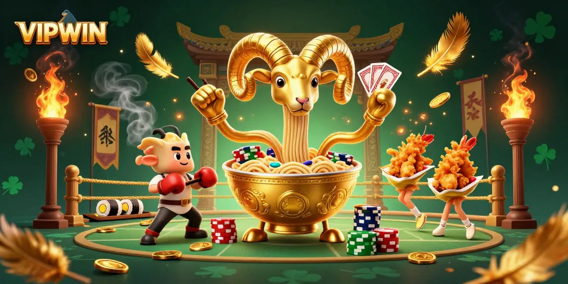 Engage in thrilling gameplay at VIPWIN with animated characters and dynamic casino elements.