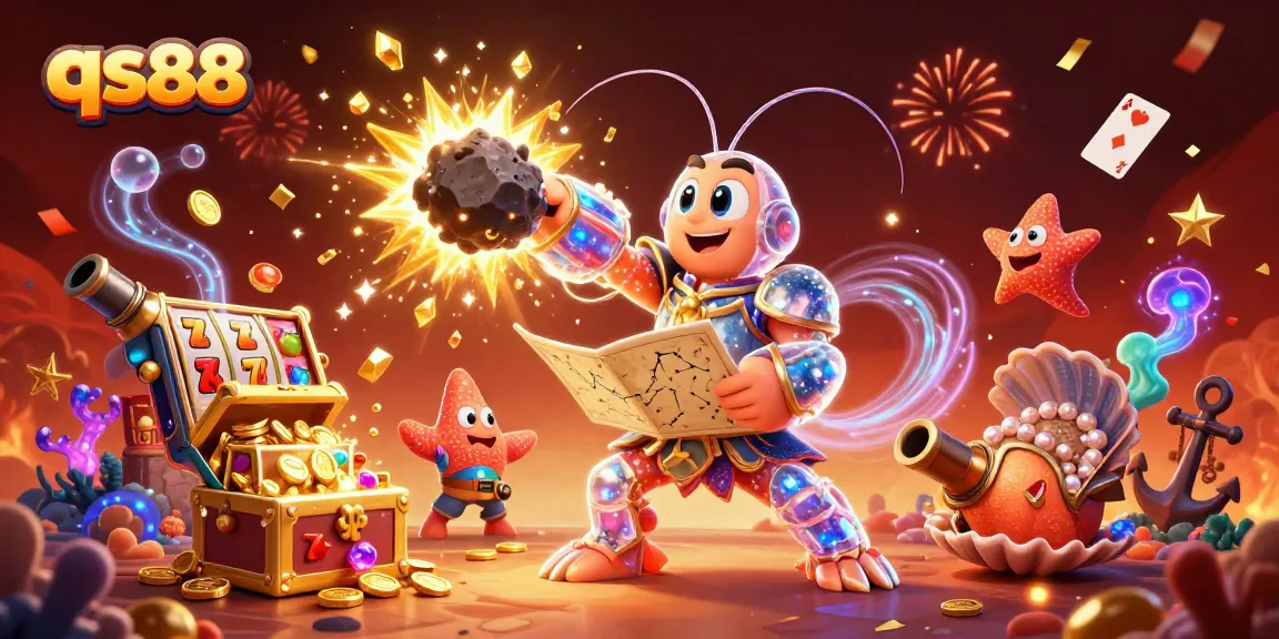 Experience thrilling gambling action with the dynamic qs88 casino scene featuring vibrant characters and symbols.