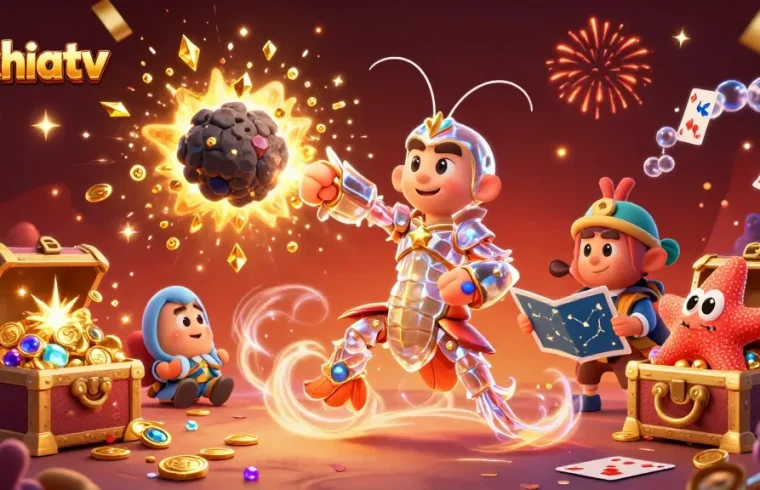Experience dynamic gameplay with cakhiatv; see the galactic samurai and treasure explosion!
