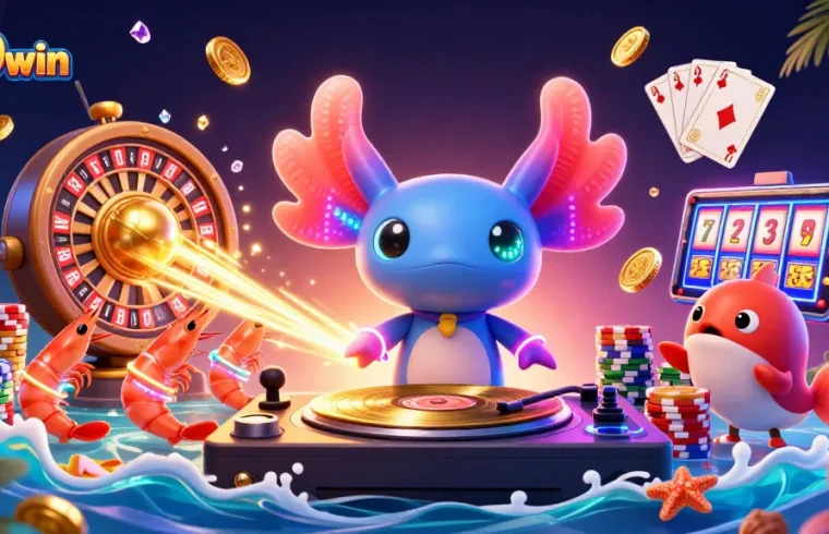 Experience thrilling moments at 789win with vibrant 3D casino characters and gaming elements in action.