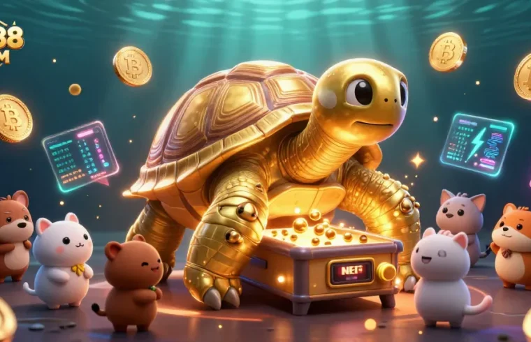 Engage with AO88 COM's exciting gaming experience featuring a colossal tortoise pinball machine.